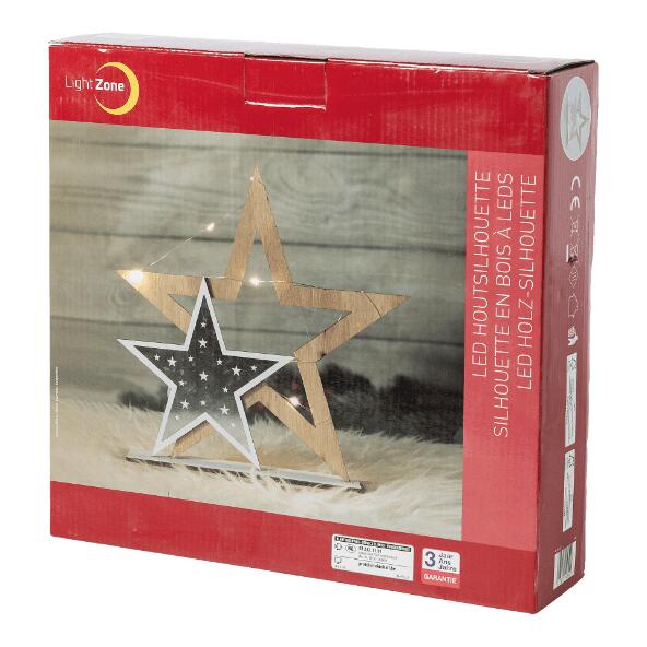 LIGHT ZONE(R) 				Houten ledfiguur