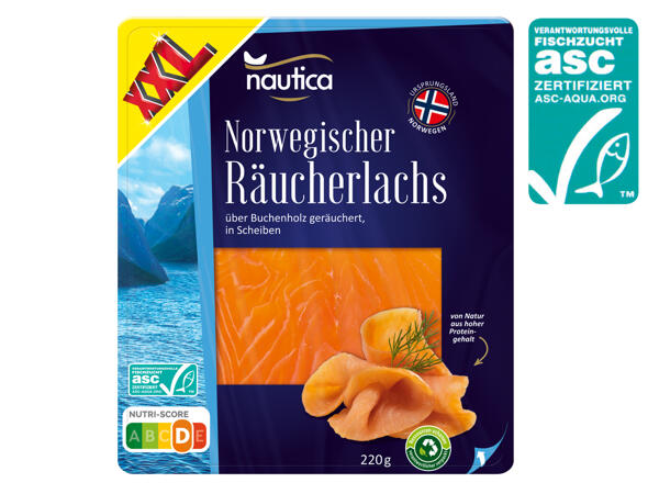 ASC Norwegischer Räucherlachs 200 g + 20 g gratis