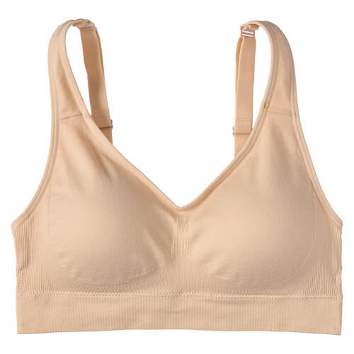 Ladies Seamless Bra - Beige, M