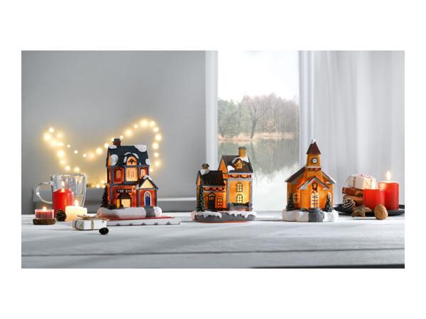 Livarno Home Light-Up Christmas Village Scene - 3 Pieces