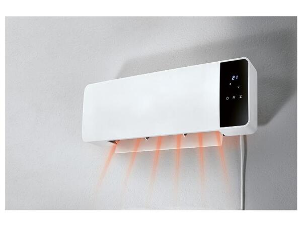 Nástěnný keramický teplovzdušný ventilátor SKWH 2000 B2
