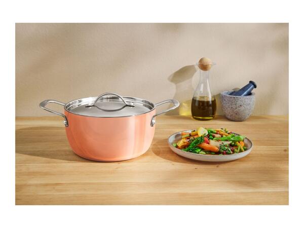 Silvercrest 20cm Copper Stockpot & Lid