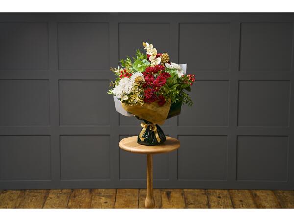 Deluxe Christmas Carol Aqua Bouquet