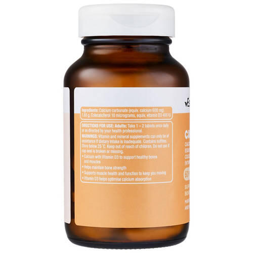 Calcium with Vitamin D Tablets 60 Pack