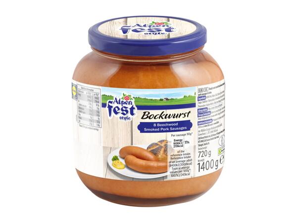 Alpenfest Beechwood Smoked Pork Bockwurst