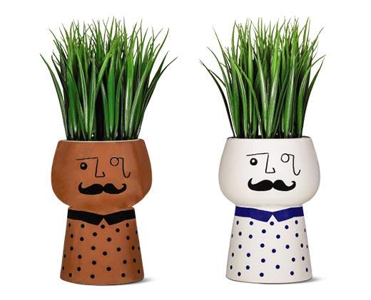 Huntington Home 
 Faux Floral Ceramic Planter