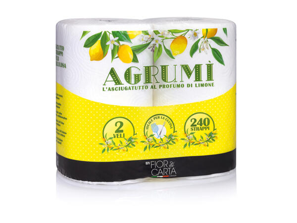 2-ply kitchen towel lemon scented