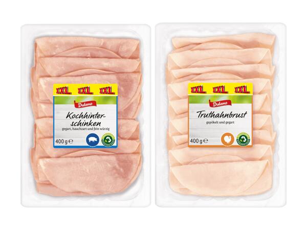 Kochhinterschinken oder Truthahnbrust