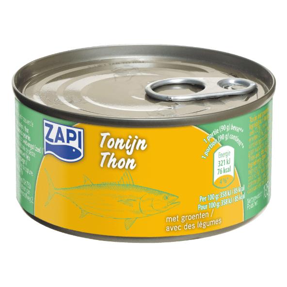 Tonijn met groenten