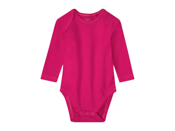 Lupilu Baby Long - Sleeve Bodysuits - 3 pack