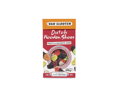 Van Slooten Wine Gums, Fruit and Liquorice Gums, Salty Liquorice or Sweet Liquorice from Holland 300g