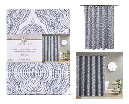Huntington Home 
 Luxury Cotton Shower Curtain