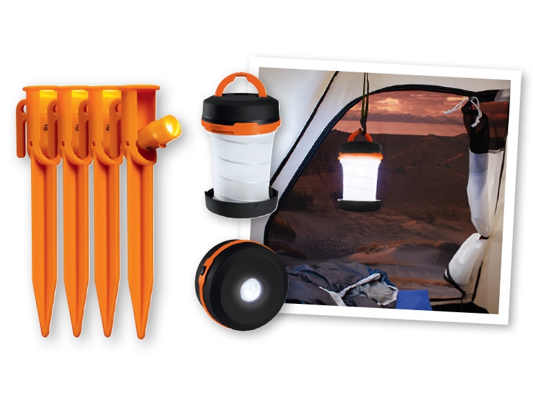 CRIVIT(R) Camping Light/LED Tent Pegs
