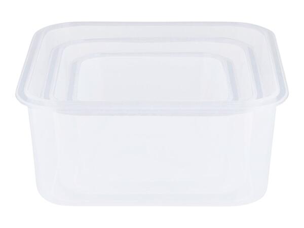 Silvercrest Square Food Storage Container Set - 3 Piece Set