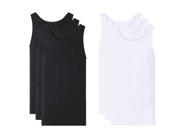 Débardeurs en tissu côtelé, set de 3