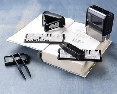 Cachet avec coussin textile OFFICE