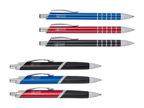 Stylo à billes en métal, lot de 3