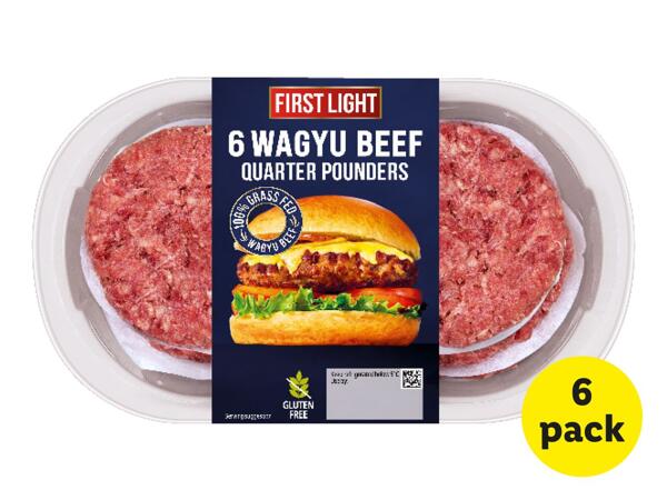 6 Wagyu Beef Quarter Pounders