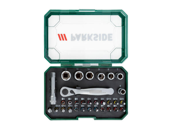 Parkside Ratchet Bit and Socket Set / Bit Set