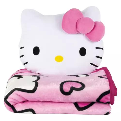 Kids Pillow & Blanket Set - Hello Kitty
