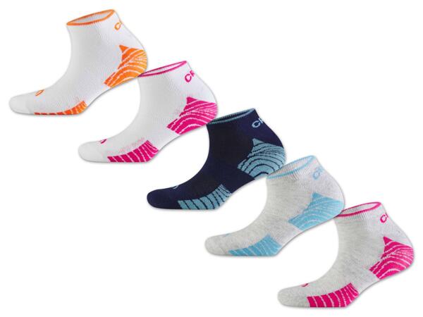 Damen/Herren Sneakersocken, 5 Paar