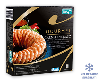 Corona di gamberetti ASC con salsa GOURMET