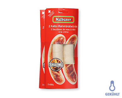 MALBUNER(R) Kalbs-Rahmbratwurst