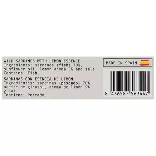 Wild Sardines with Lemon Essence 120g