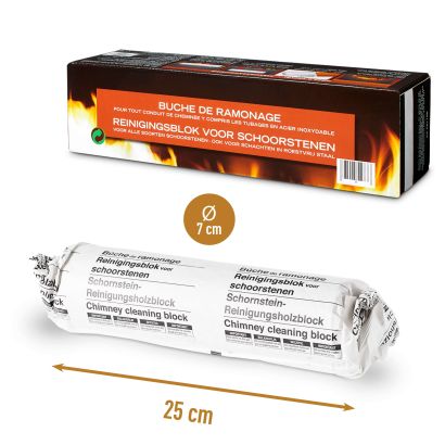 Bûche de ramonage de cheminée