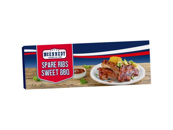 Pork ribs in barbecue sauce