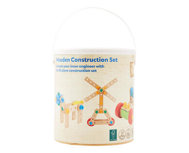 Wooden Toys in Drum