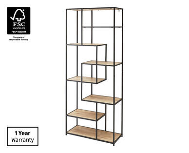 Display Bookshelf - Black/Natural