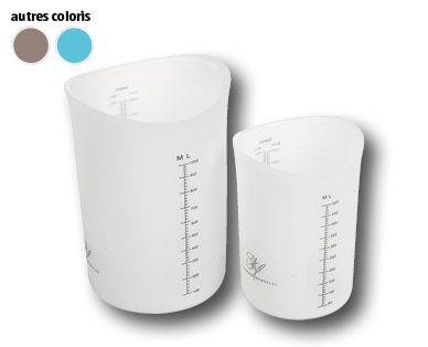 Verres mesureurs souples, 2 pièces