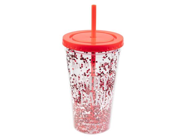 Drinks Cup with Straw – Red