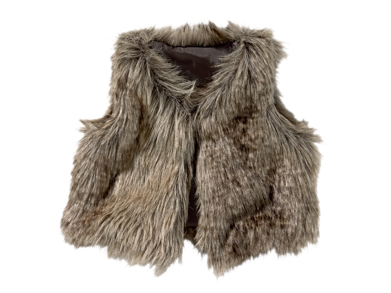 Gilet sans manches en fausse fourrure fille - Lidl - France - Archive