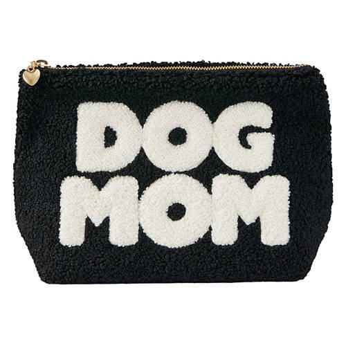DOG MOM Sherpa Pouch, Black