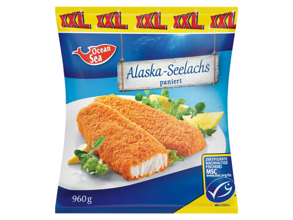 OCEAN SEA Alaska Seelachs paniert 800 g + 160 g gratis