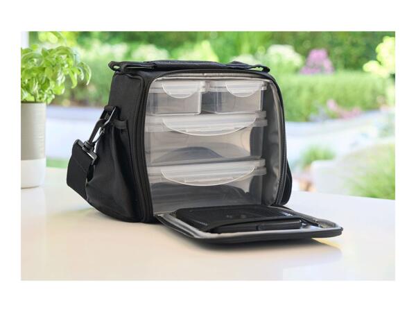 Livarno Home Cool Bag with Lunch Boxes - Black