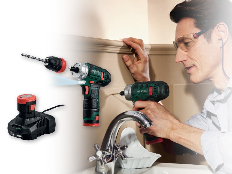 Parkside 12V Li-Ion Cordless Drill