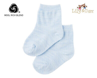 Merino Wool Blend Infant Socks 2pk