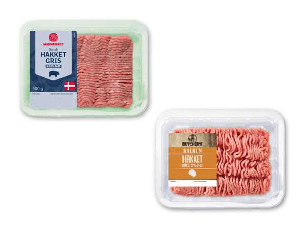 MADVÆRKET/BUTCHER‘S Hakket gris eller kalkunkød