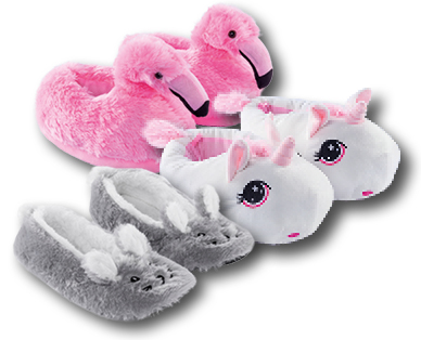 Pantoufles pour femmes/filles en forme d'animaux