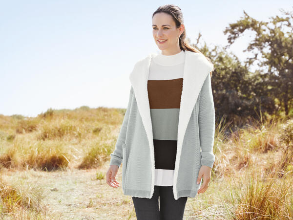 Damen Grobstrick-Jacke