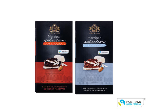 Choklad fylld med marsipan