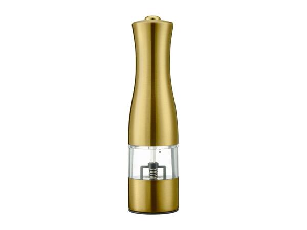 Silvercrest Kitchen Tools Electric Salt Or Pepper Mill - Golden