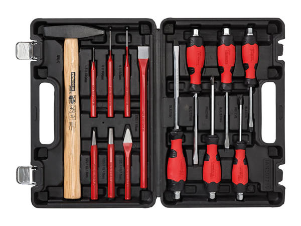 Powerfix Screwdriver, Chisel & Punch Set1
