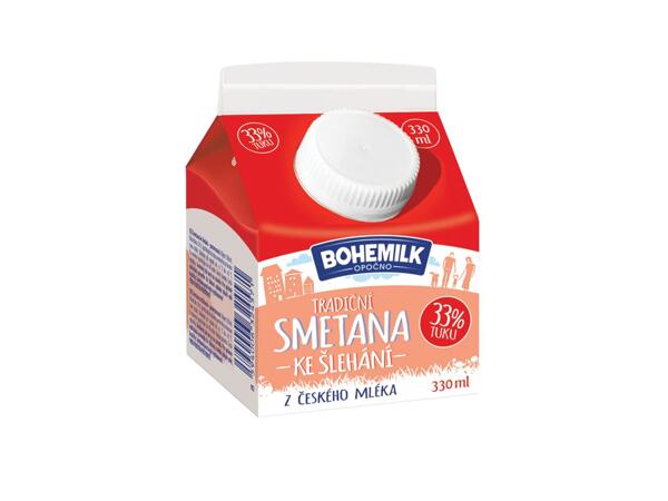 BOHEMILK TRADIČNÍ SMETANA KE ŠLEHÁNÍ