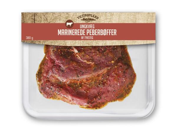 Ribeye steak, peber- eller tykstegsbøffer