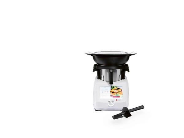 SILVERCREST(R) KITCHEN TOOLS Monsieur Cuisine Smart White SKMS 1200 C1 s nástavcem na strouhání a řezání SFMC 4 B2