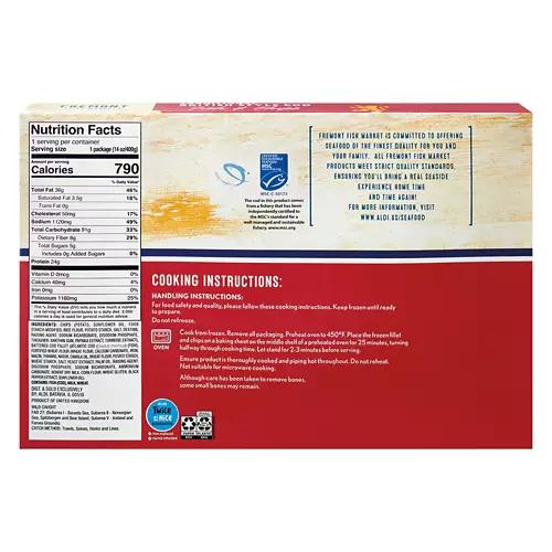 Breaded Cod Fillet & Chips, 14 oz